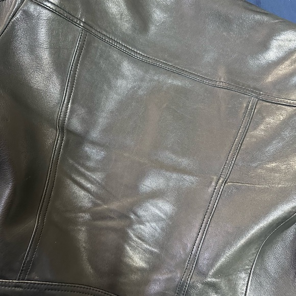 All Saints Dalby Slim Fit Leather Biker Jacket. Condition 10/10 - Picture 8 of 8